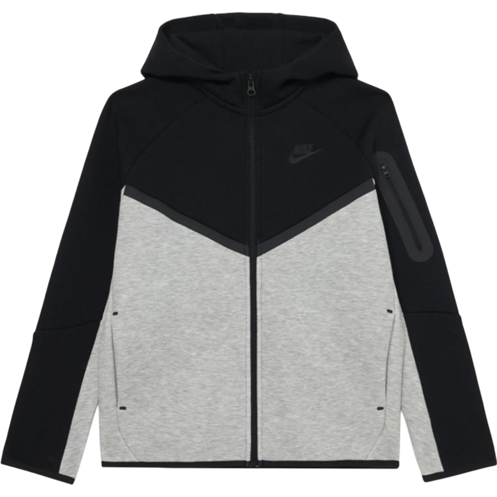 Nike Tech Fleece Zip Hoodie Black/Grey (GS)