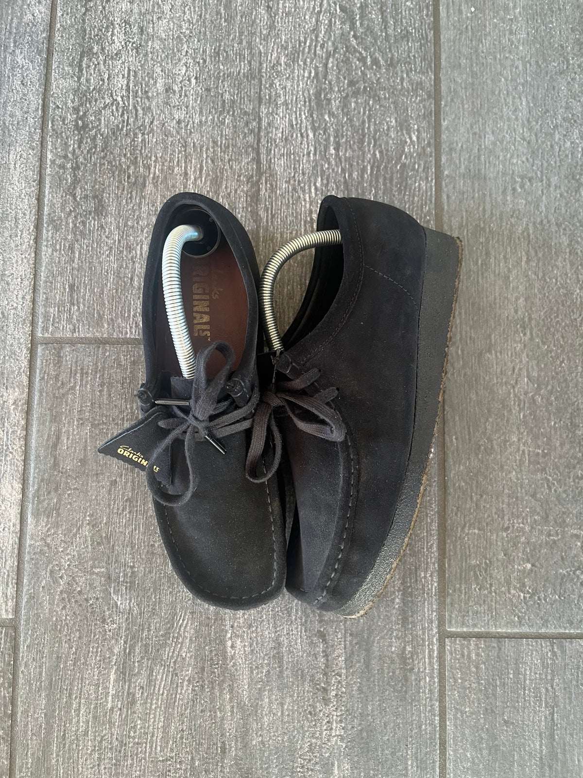 Clarks wallabee Black suede