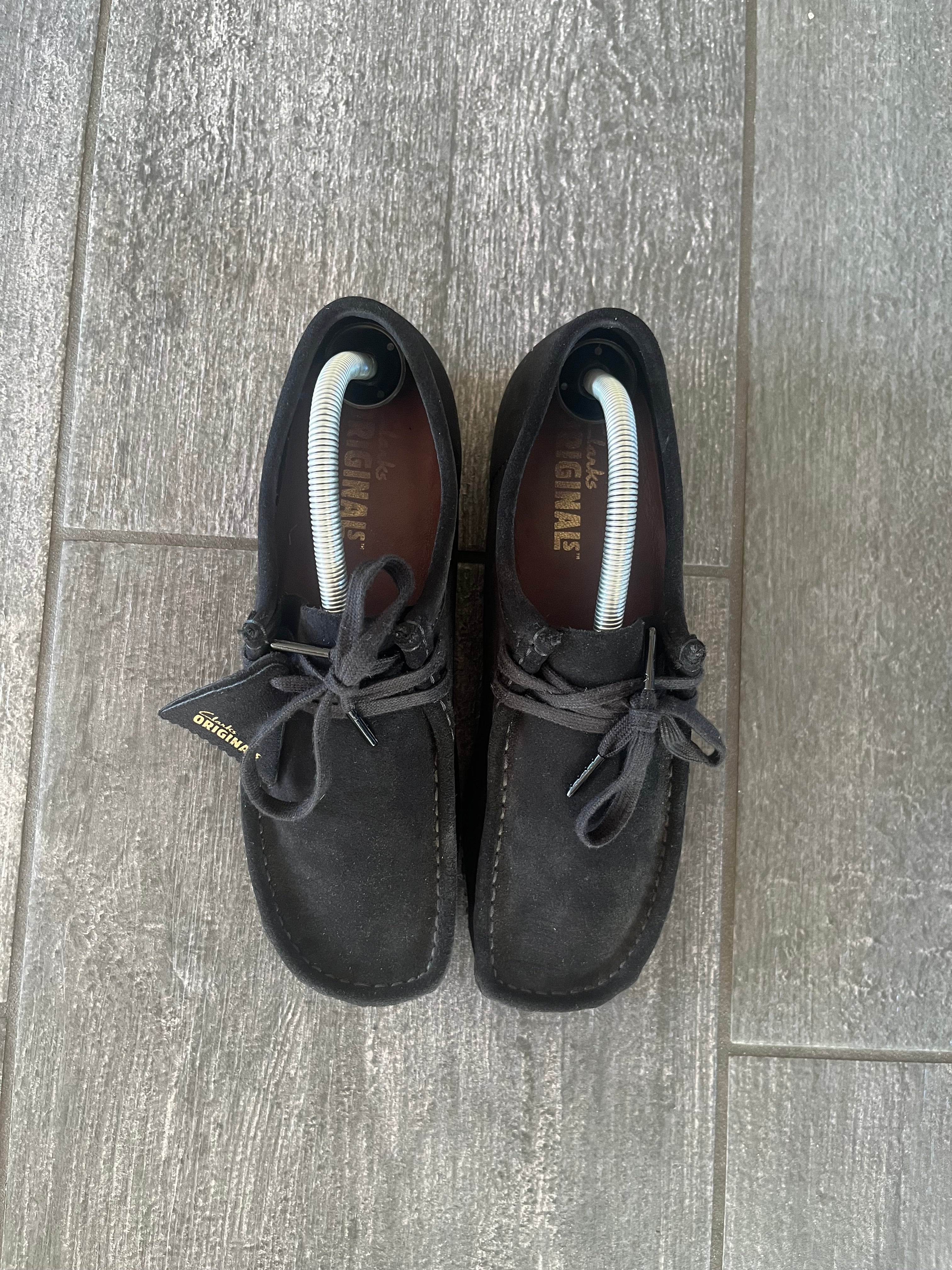 Clarks wallabee Black suede