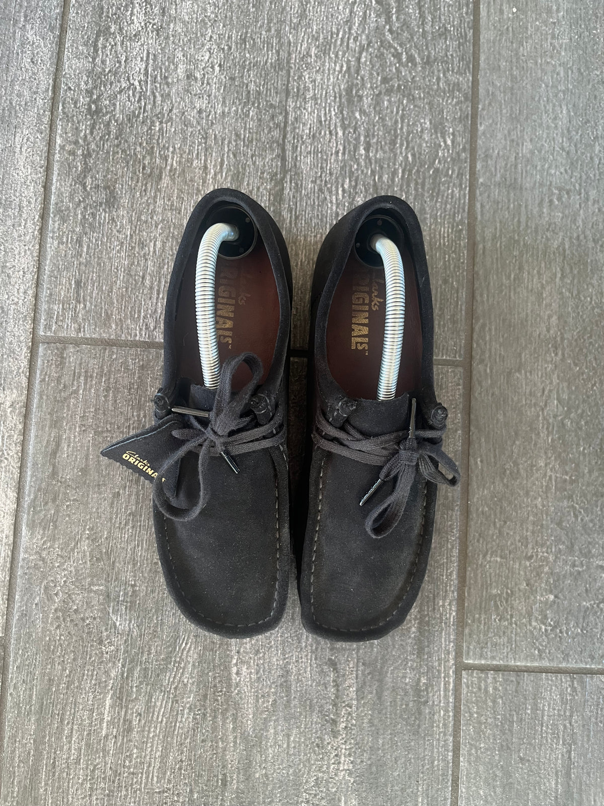 Clarks wallabee Black suede