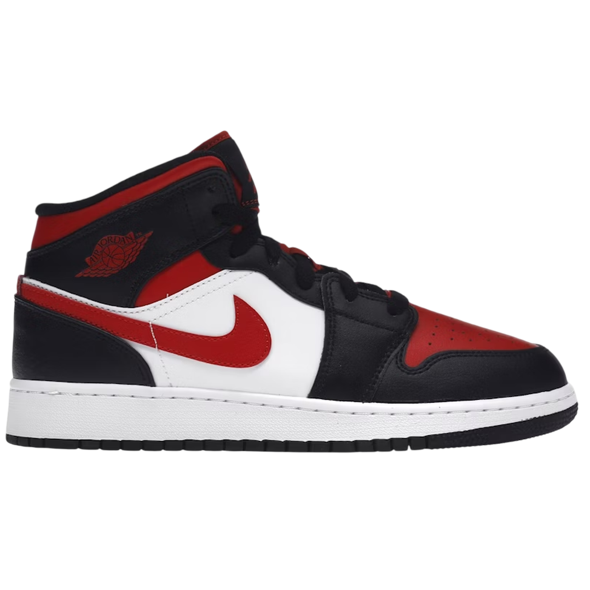 Product Image Air Jordan 1 Mid Black Fire Red