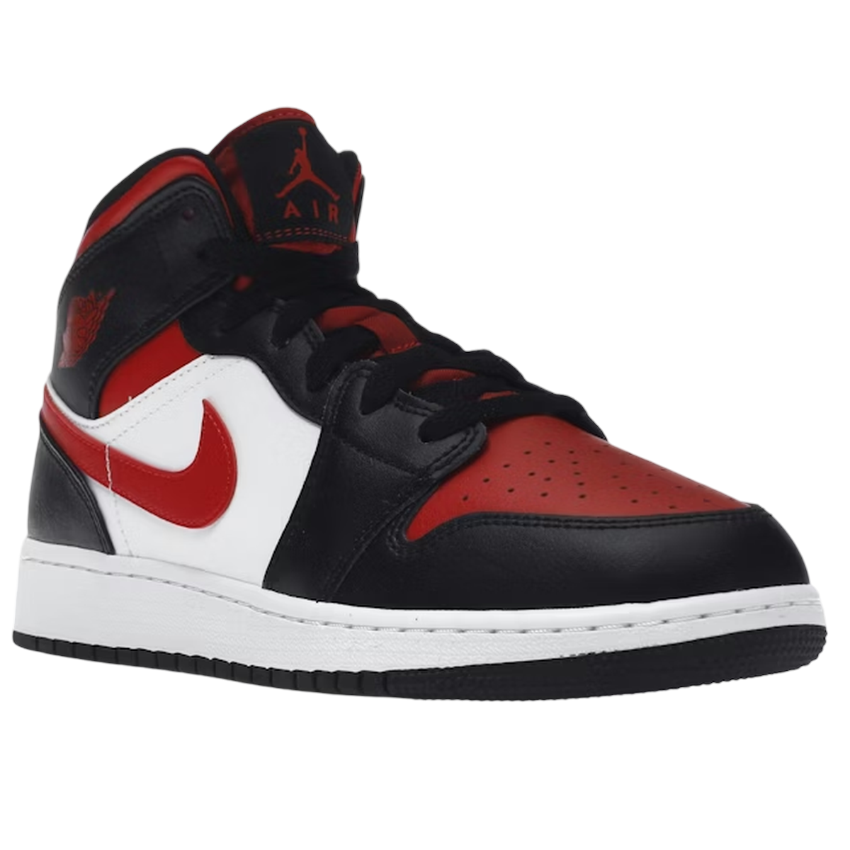 Product Image Air Jordan 1 Mid Black Fire Red