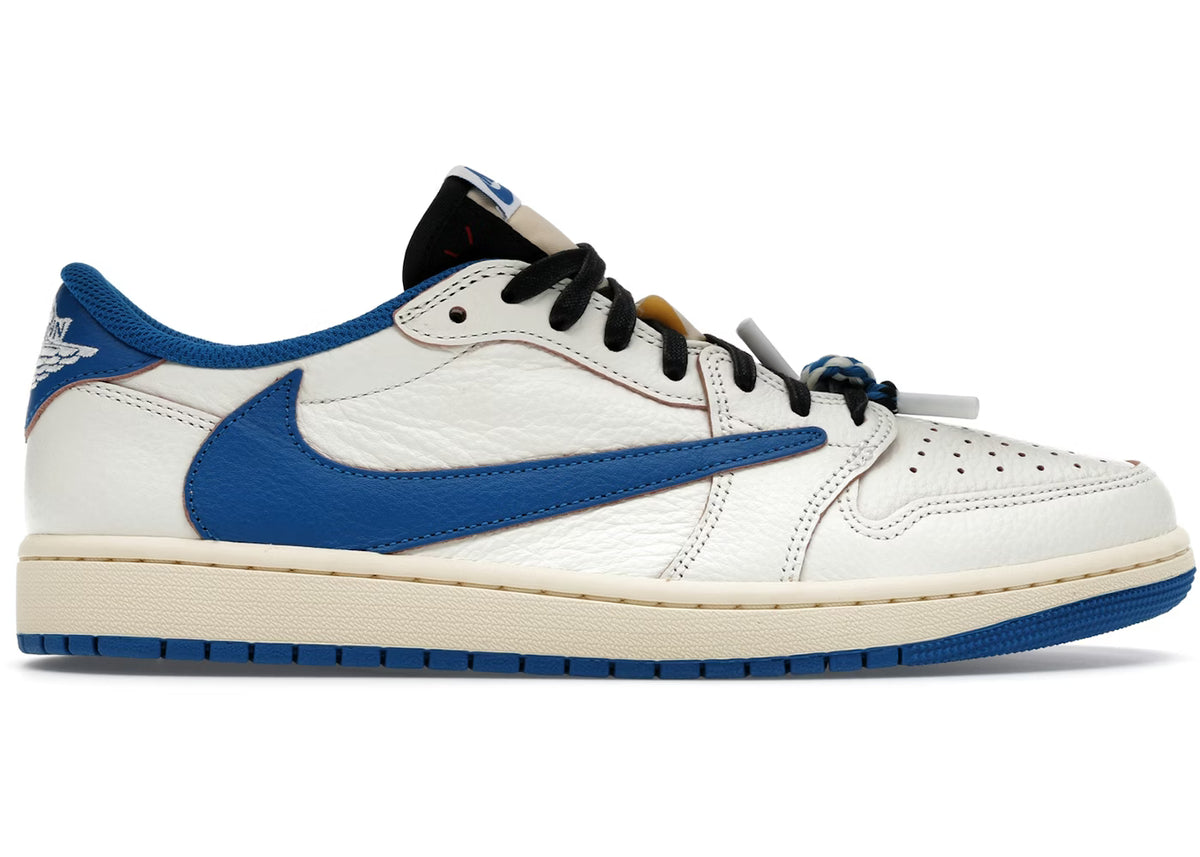 Air Jordan 1 Low Travis Scott x Fragment Sail Military Blue