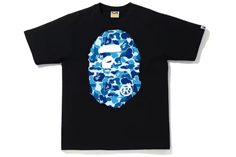 Bape Camo Ape Head Tee Black Blue