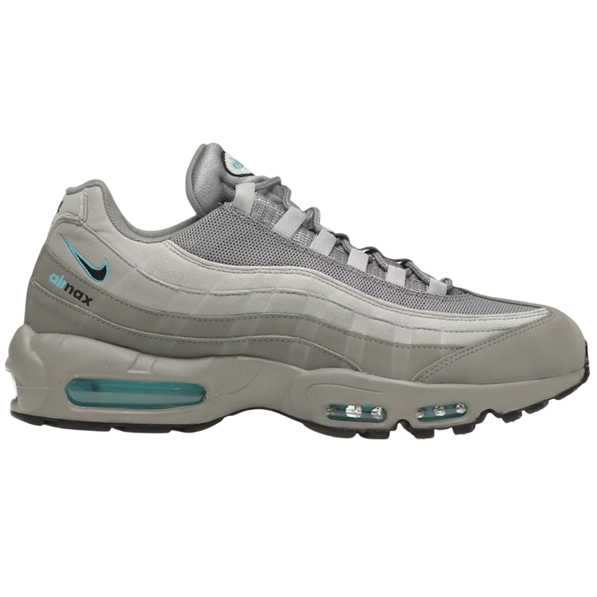 Product Image Nike Air Max 95 Retro Logo Grey Aqua