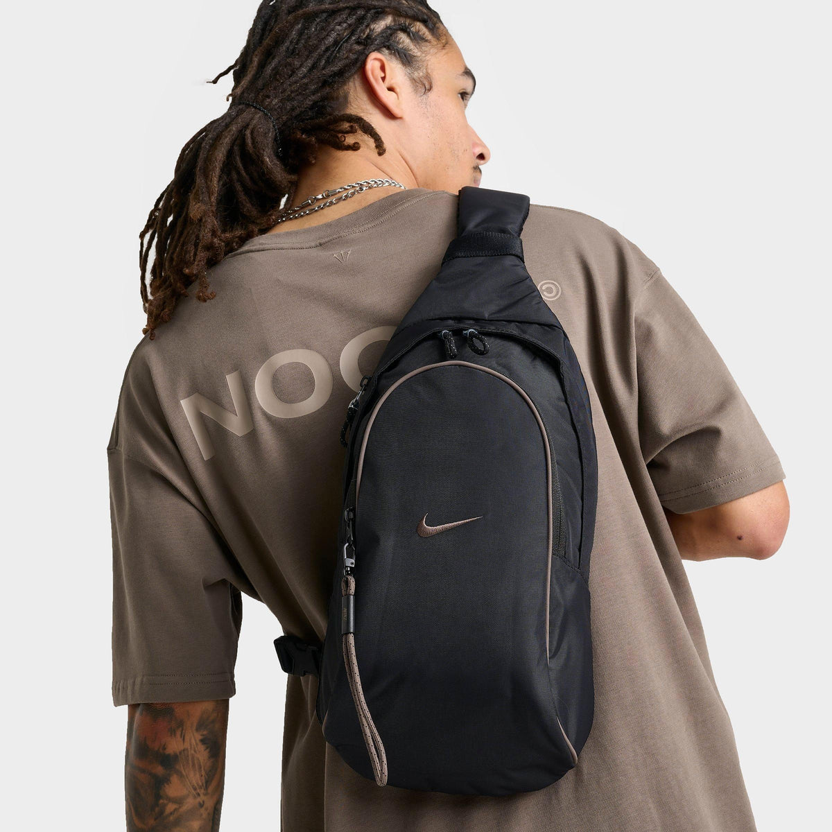 Nike Sling Bag 8L Iron Stone Black