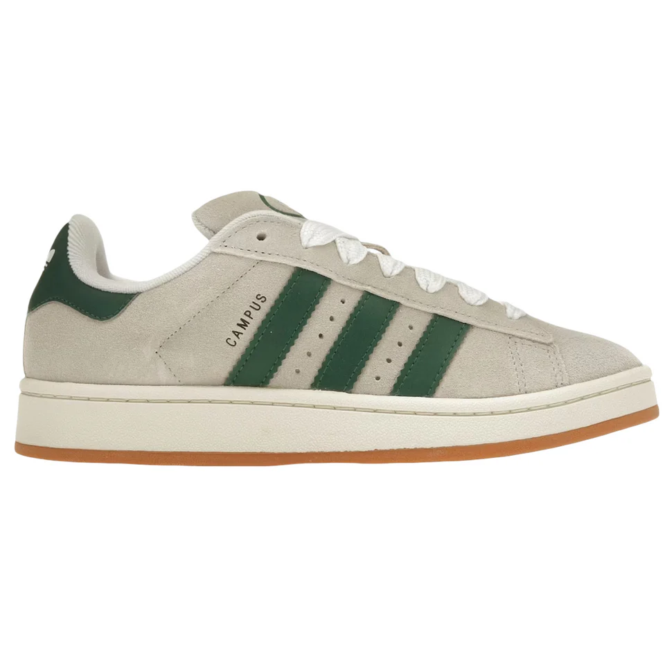 Adidas Campus 00s Crystal White Dark Green