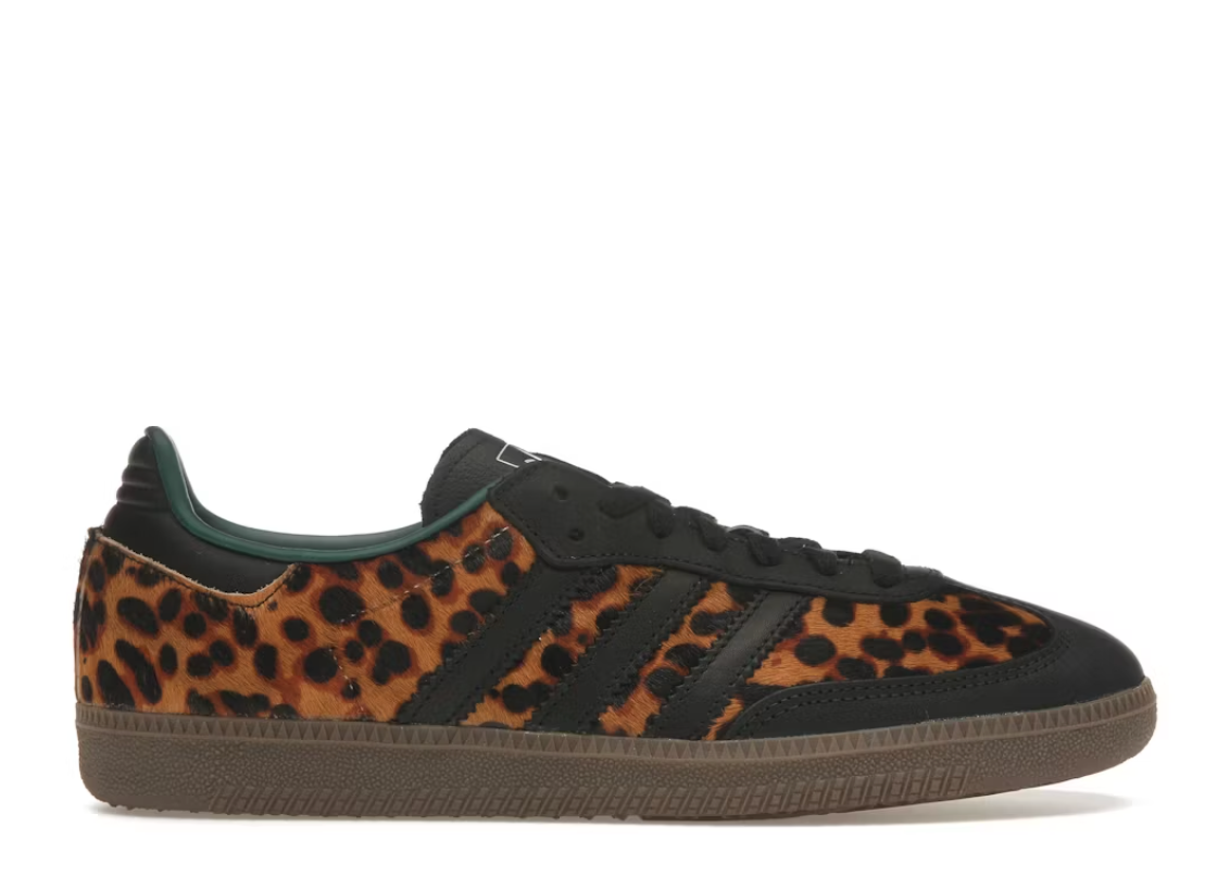 Adidas Samba OG Black Green Leopard