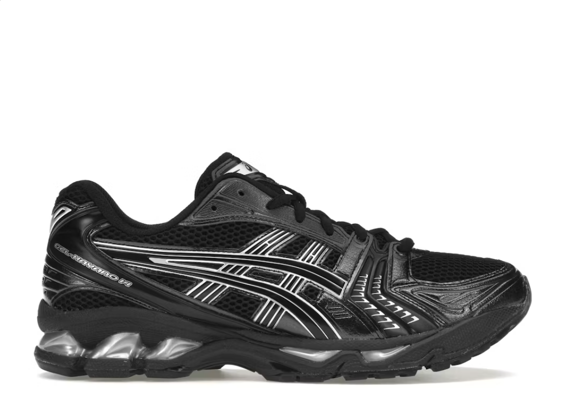 Asics Gel-Kayano 14 Black Pure Silver
