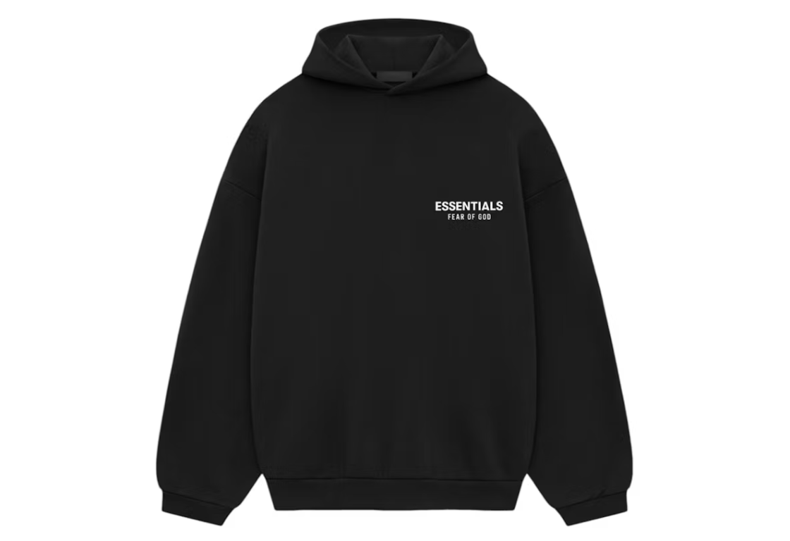 Fear of God Essentials Fleece Hoodie Black FW24