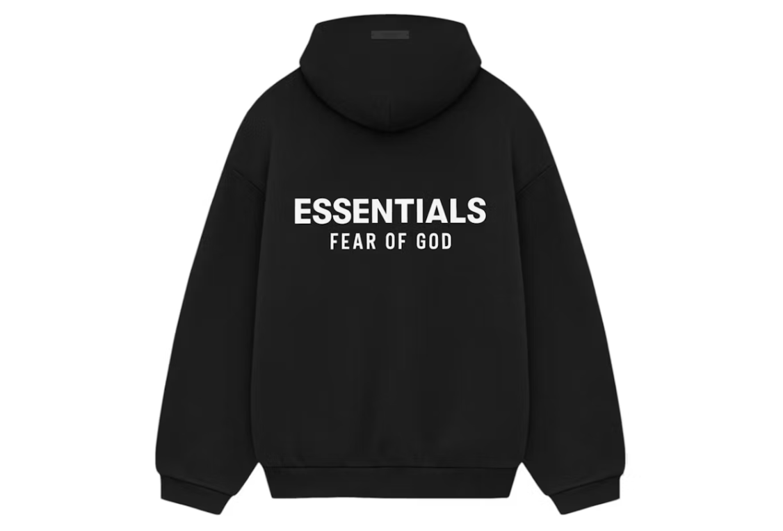 Fear of God Essentials Fleece Hoodie Black FW24
