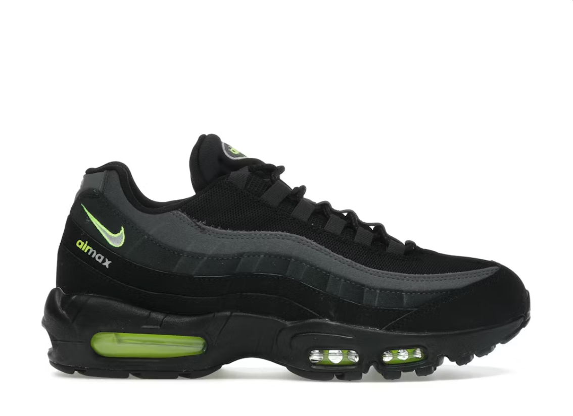 Nike Air Max 95 Logo Black Grey Volt