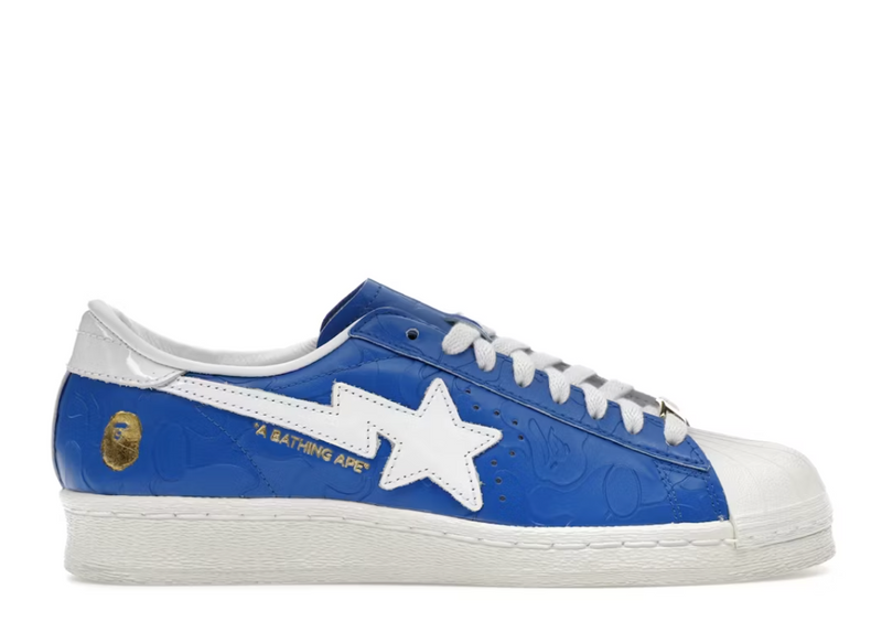 Adidas Superstar Vintage Bape Blue White