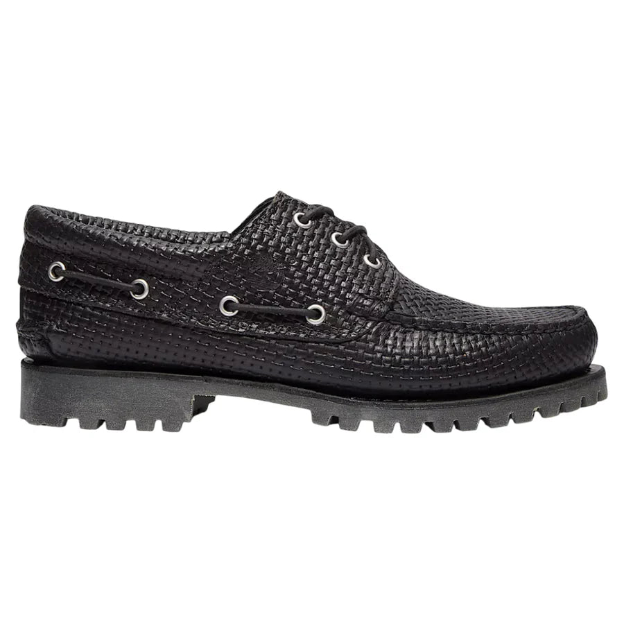 Timberland Authentic Boat Shoe Black F Grain W DK B