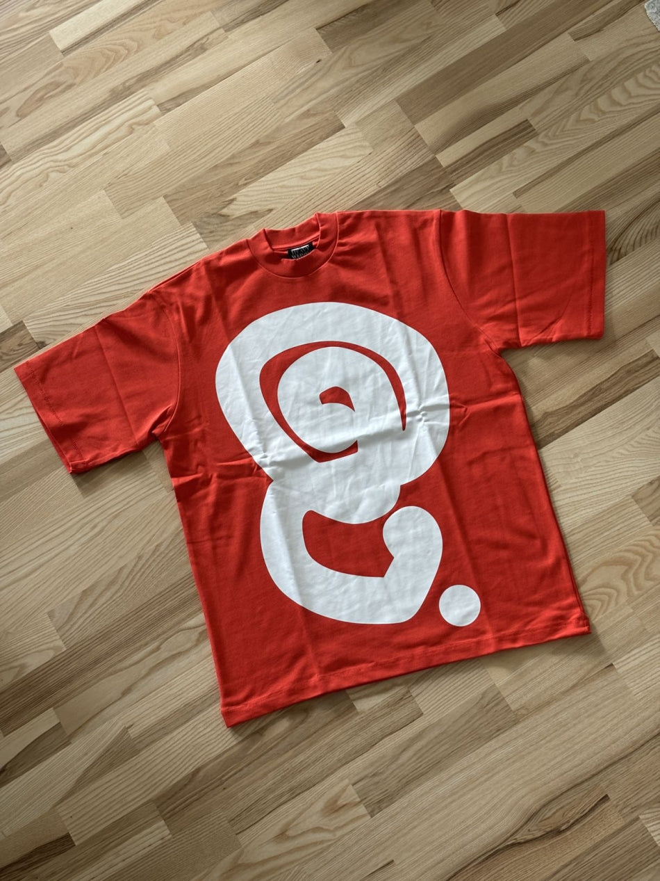 Quratee White Logo Tee (Orange)