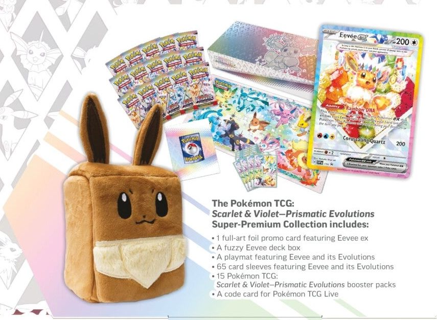 Pokemon Scarlet & Violet: Prismatic Evolutions - Super Premium Collection (Eevee ex) (15 Boosters)